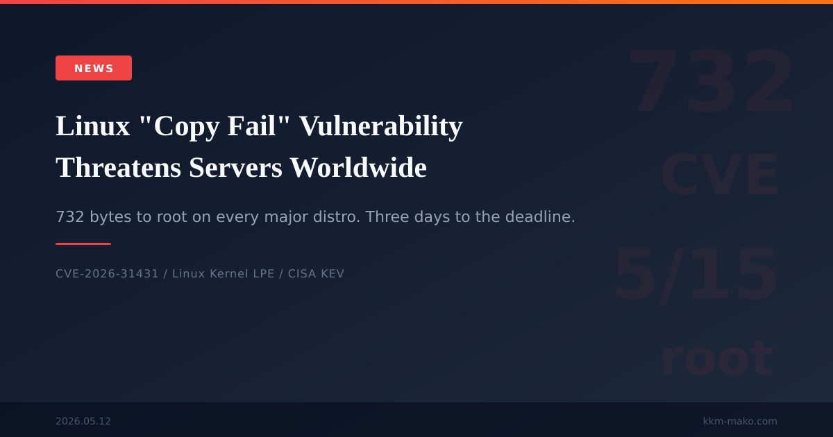 Linux Copy Fail Vulnerability: Fixed Kernel Versions and Current Status