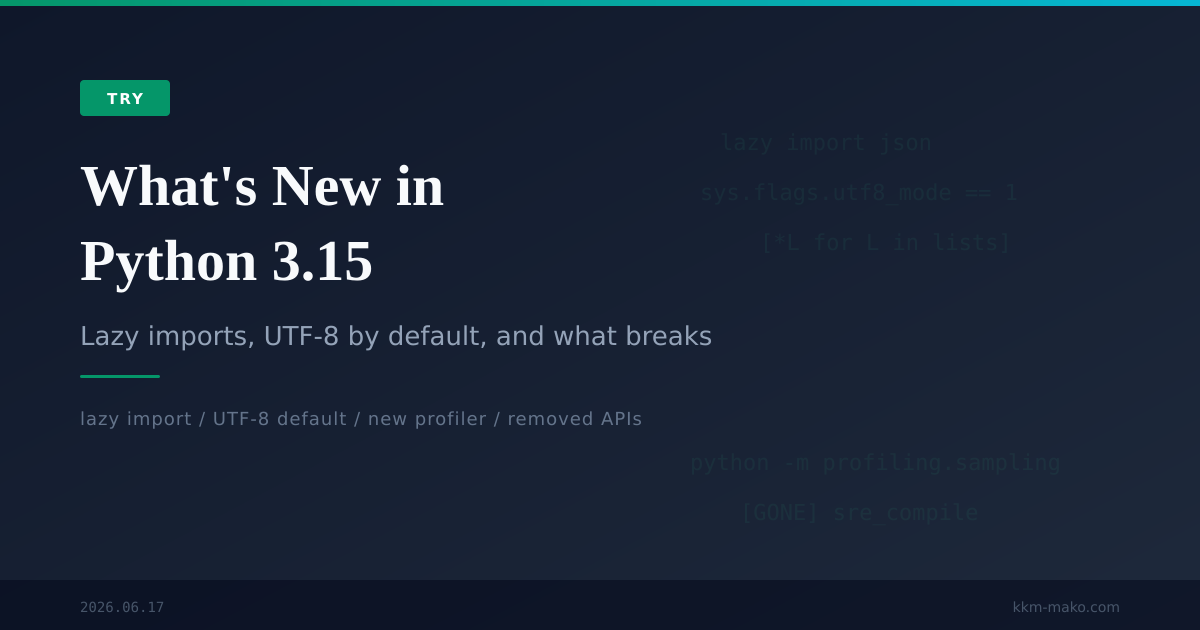 Python 3.15: Fix the locale.getdefaultlocale Deprecation, Plus Lazy ...