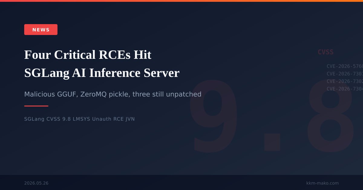 SGLang CVE-2026-5760 and 3 more RCE flaws hit AI inference server (3 ...